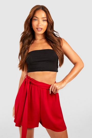 Tall Belted Floaty Short red