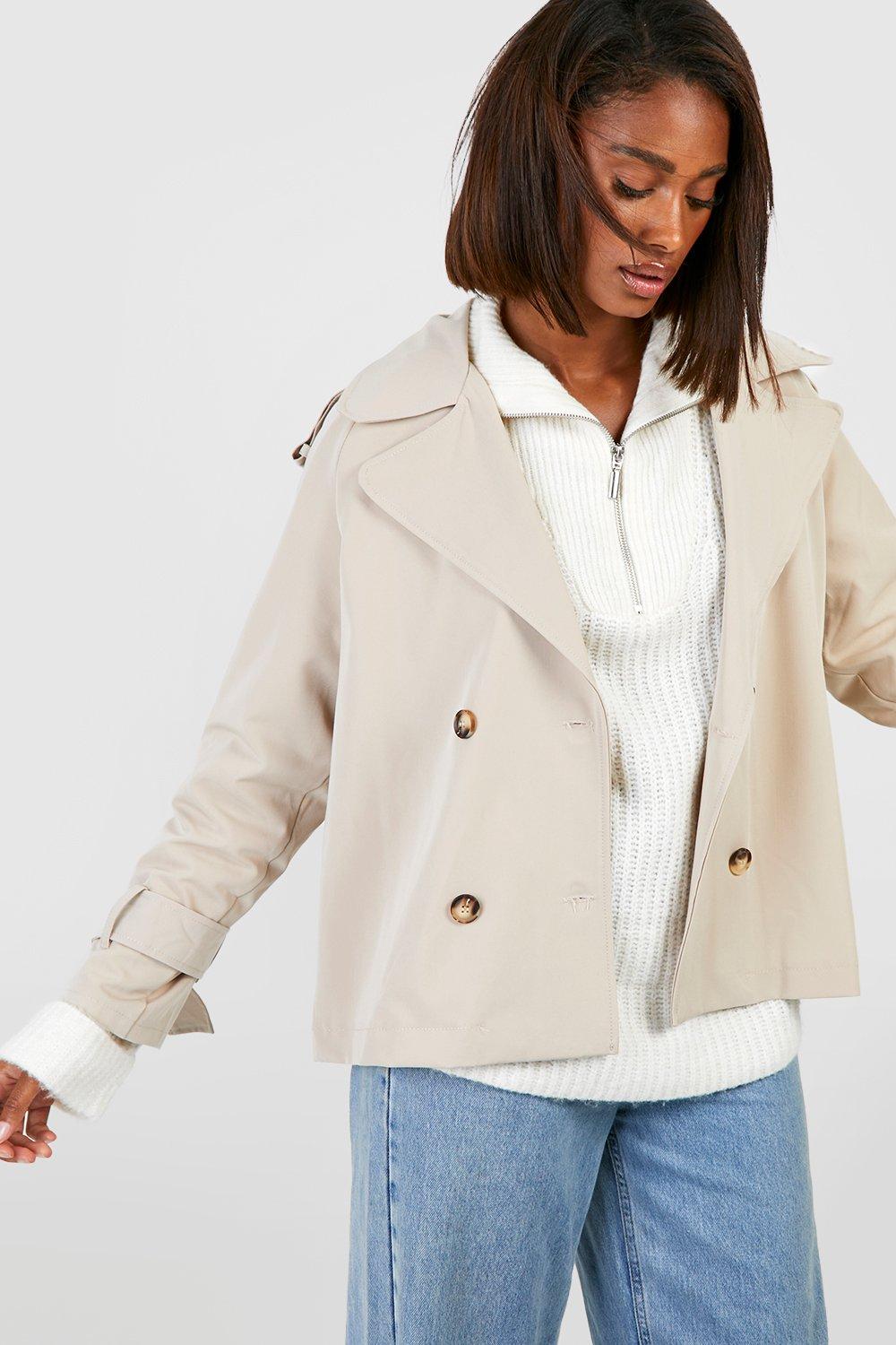 Trench coat court online femme