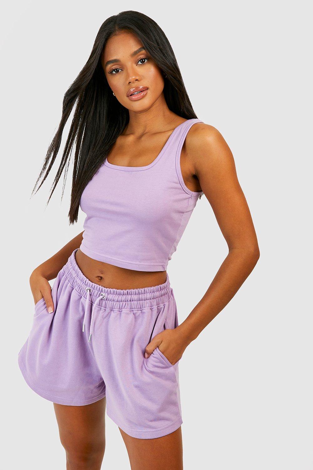 Cute purple best sale crop tops