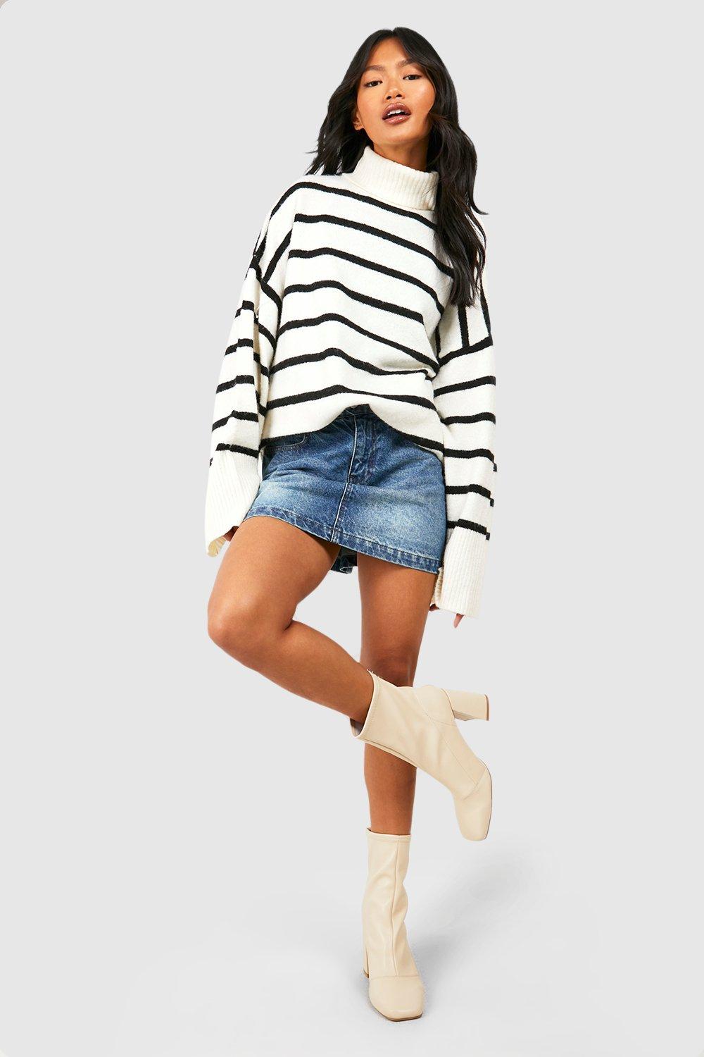 White hot sale boots boohoo