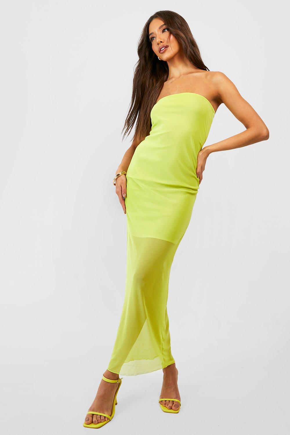 Lime green 2024 dress outfit