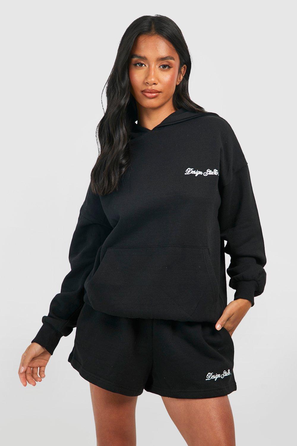 Boohoo hot sale black tracksuit