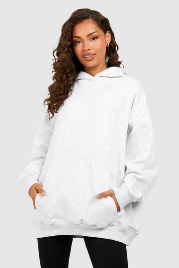 Oversized Over The Head Hoodie ash grey