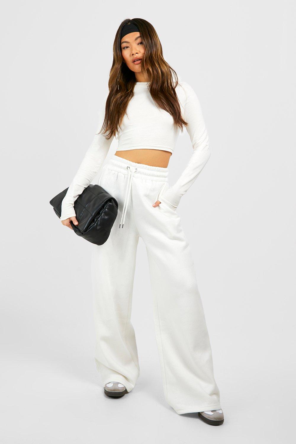 White 2024 oversized joggers