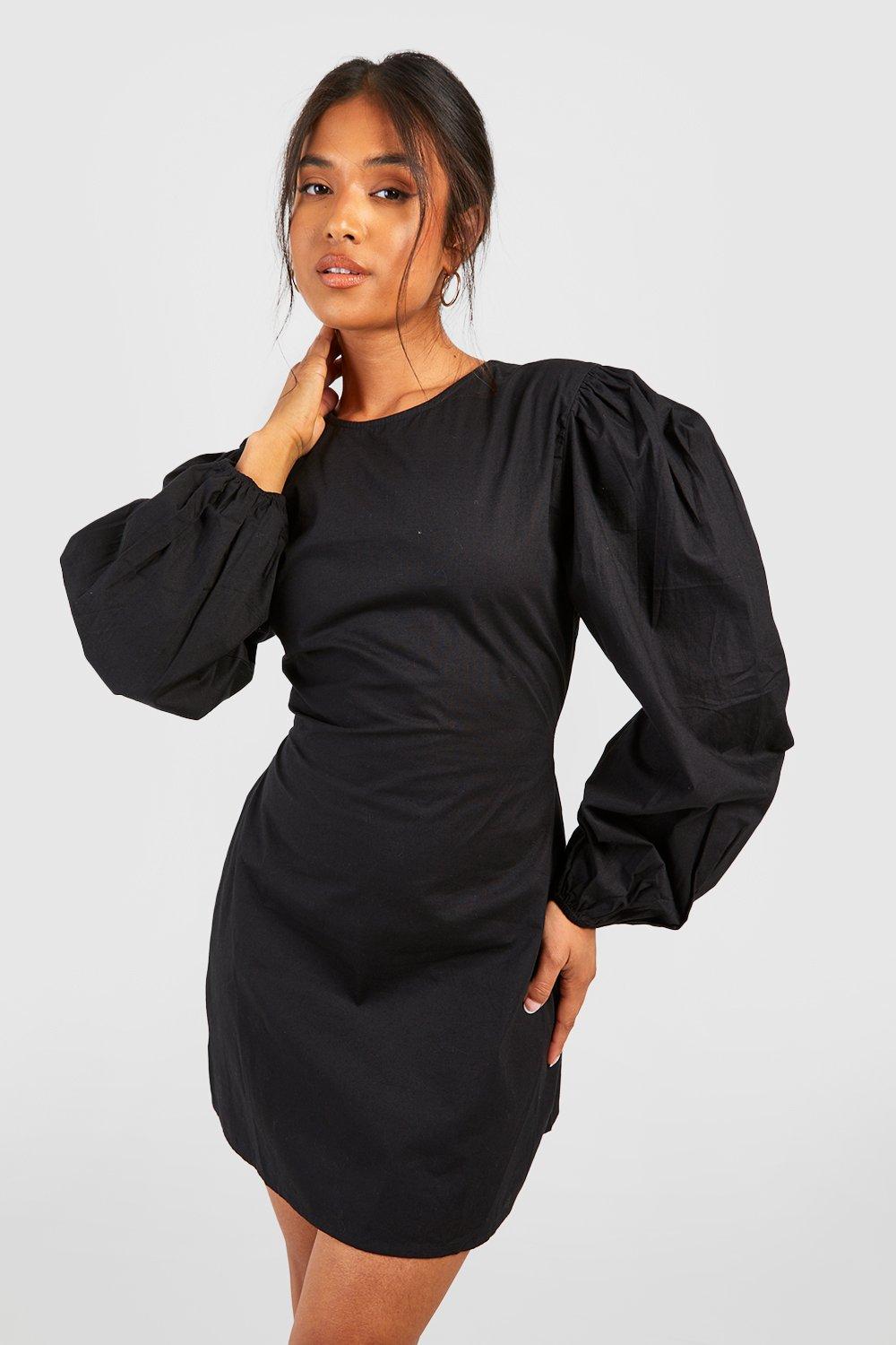 Petite black clearance dress uk