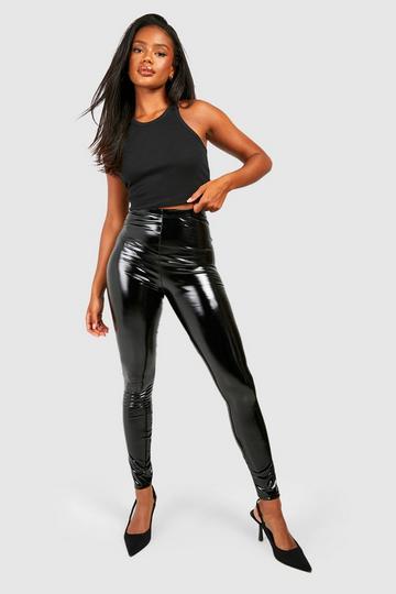 Vinyl Missguided Curve Anarchy Mid Rise Skinny Jeans black