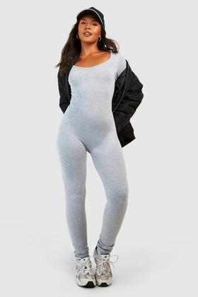 Shape Grey Marl Jersey Square Neck Jumpsuit