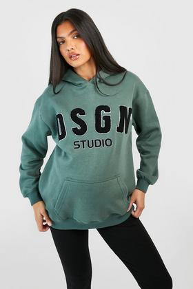 Women's Dsgn Studio Applique Oversized Hoodie