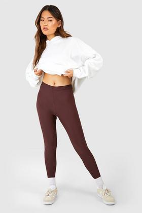 ASOS DESIGN slinky V waistband legging with ruched bum detail in