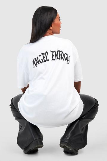 Plus Halloween Angel T-shirt white