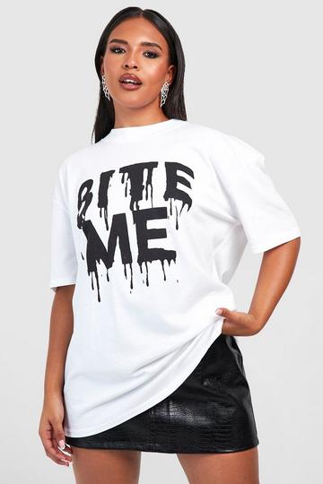 Plus Halloween Stay Spooky T-shirt white