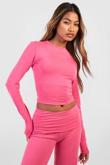 Soft Touch Long Sleeve Tshirt pink