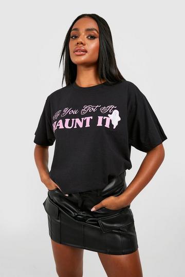 Halloween Haunt It Oversized T-shirt black