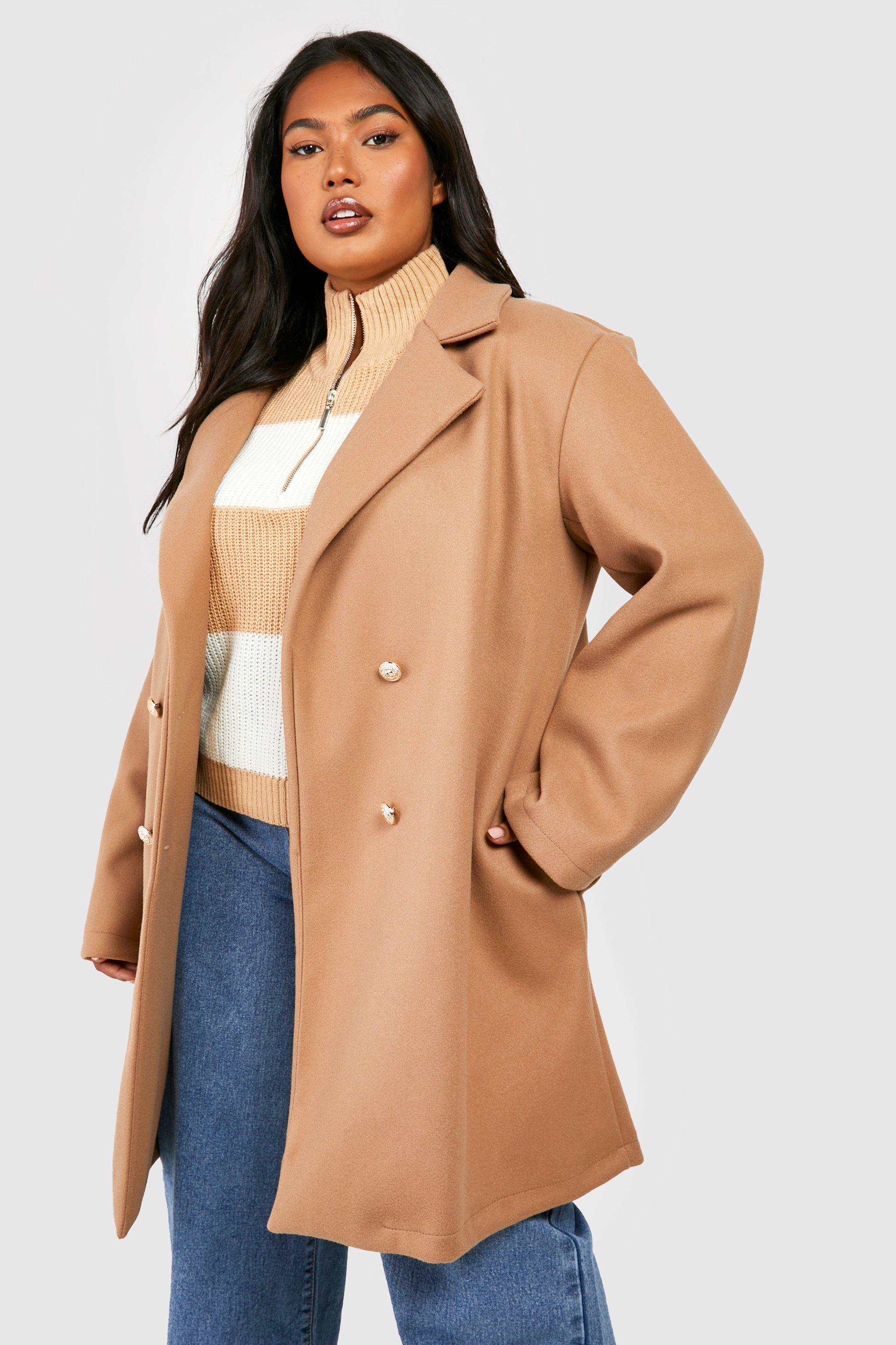 Boohoo on sale curve coats