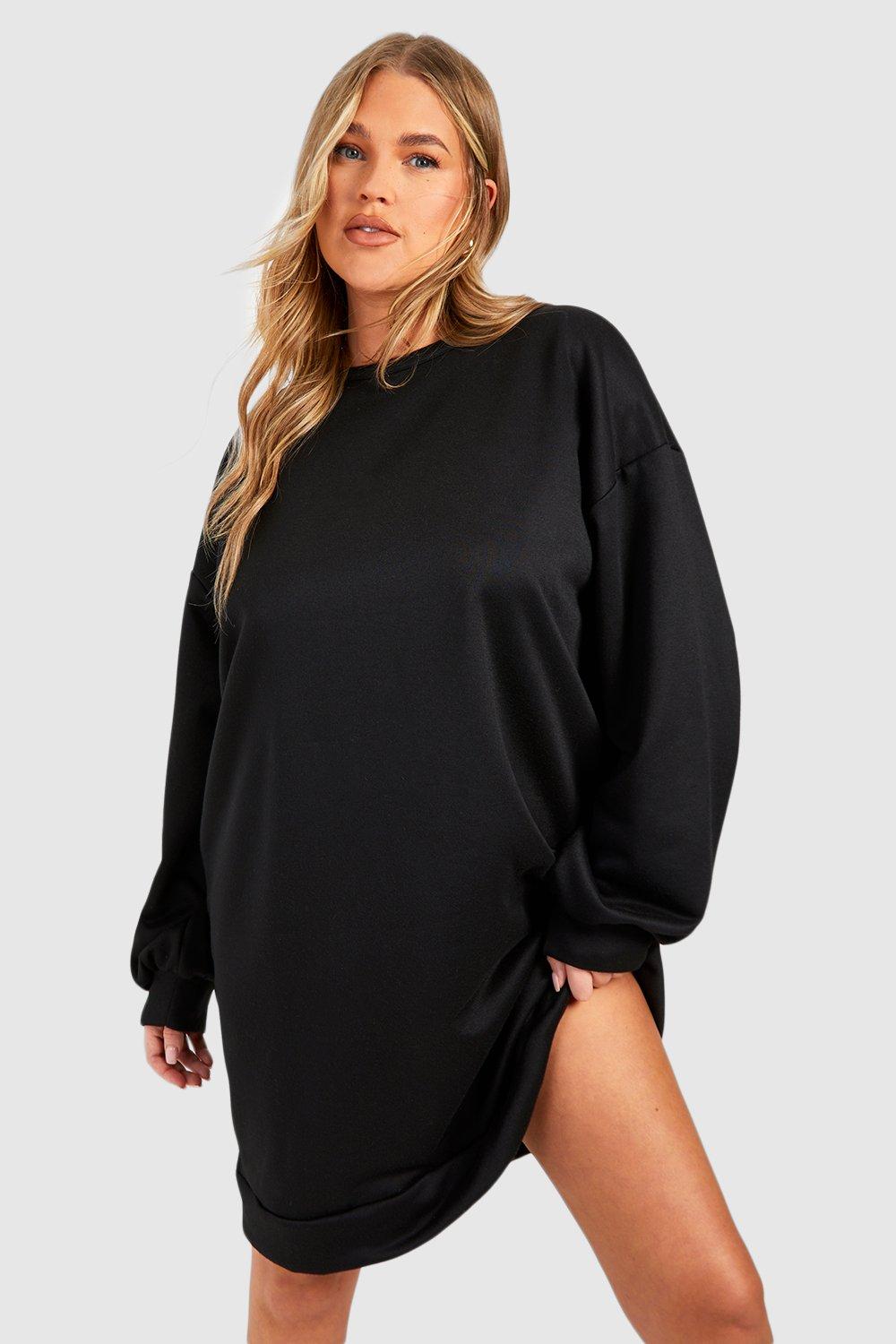 Oversized sweatshirt on sale dress plus size