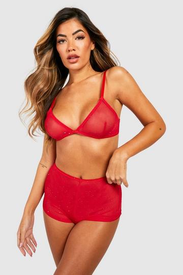 Bras for Women Sexy Lingerie for Women Women Sexy Steel Ring PU Pajamas Sexy  Underwear Sexy Lingerie Women's Lingerie Lingerie Set on Sale Clearance  Red,S 