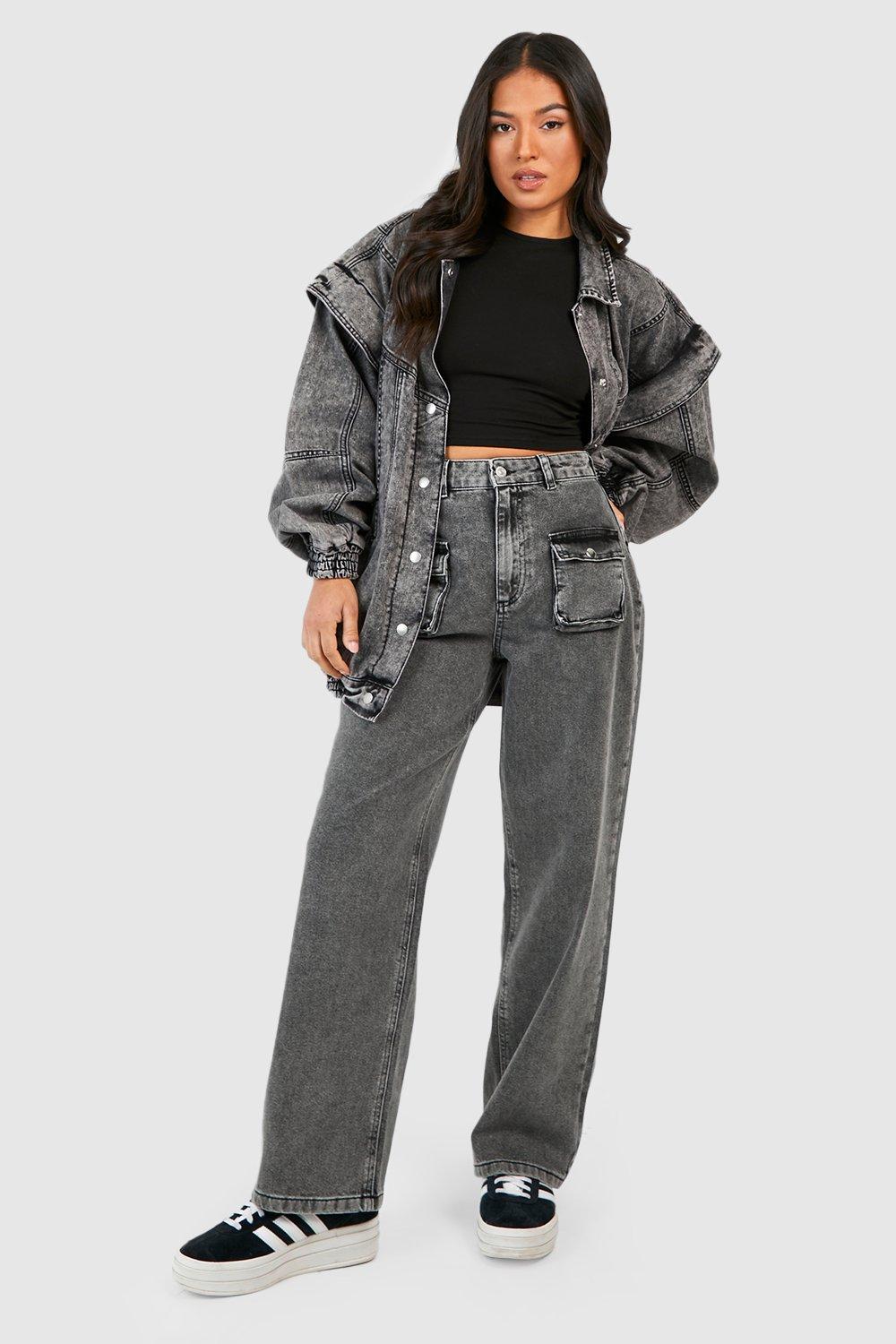 Boohoo petite denim store jacket