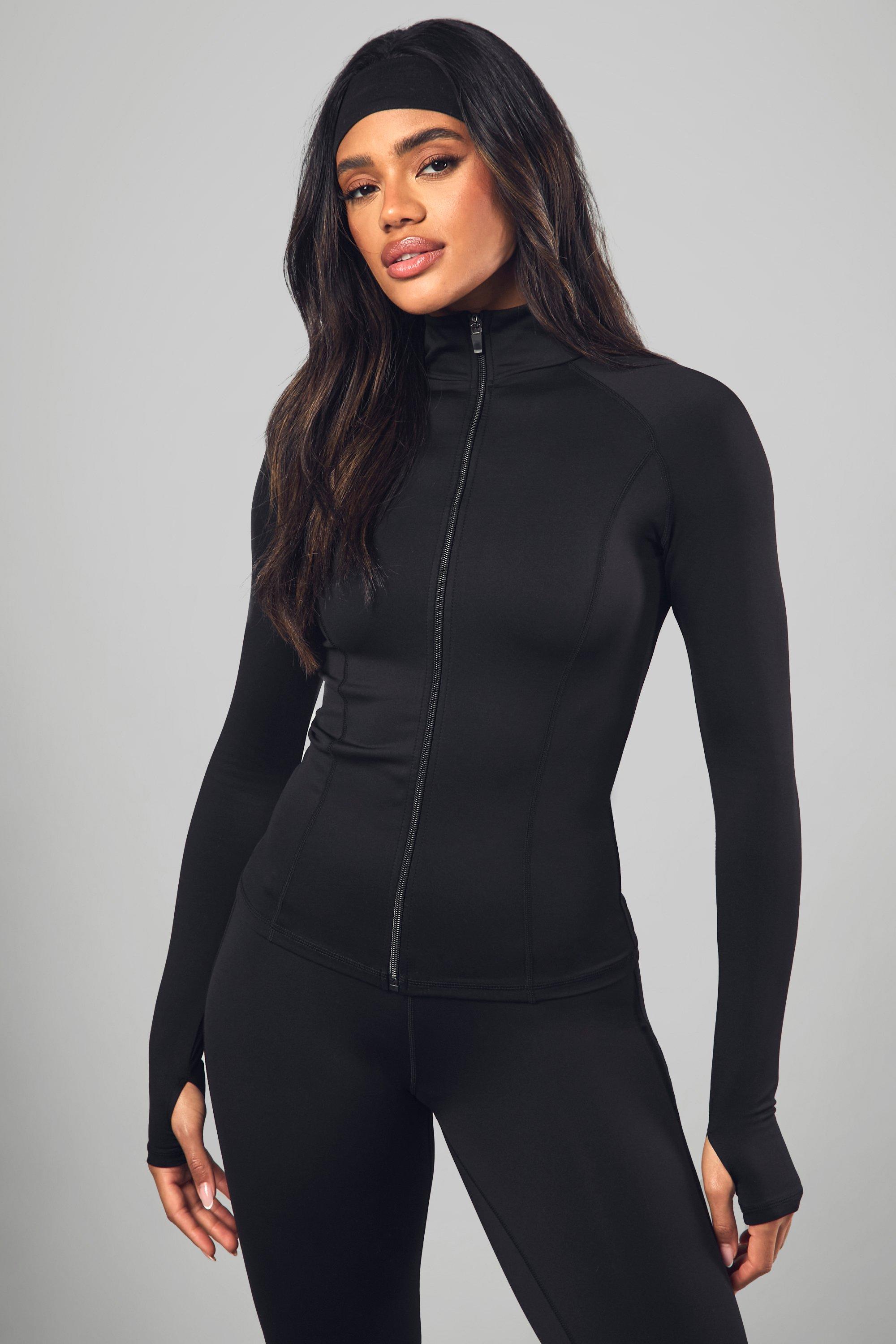 Black gym outlet jacket womens