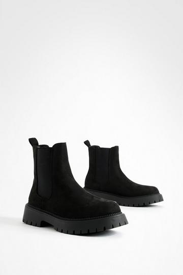 Rand Detail Chelsea Boots black