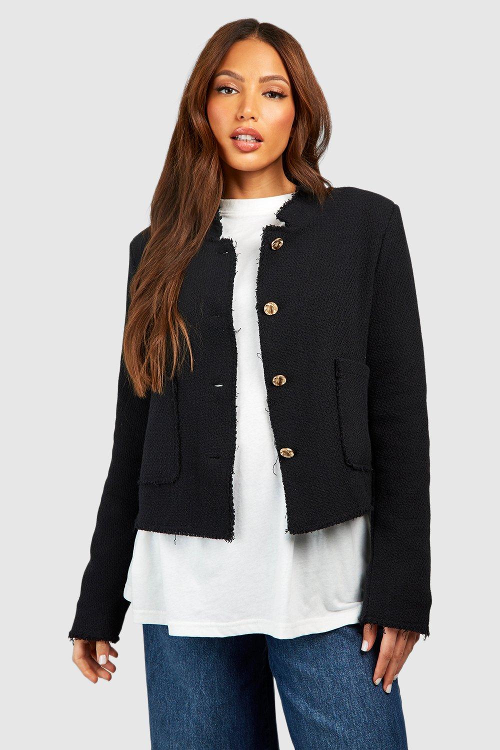 Black cape cheap blazer uk