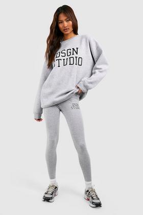 Tall - Ensemble avec sweat oversize et legging côtelé