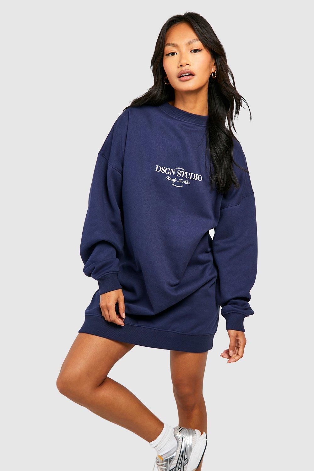 Athletic discount sweatshirt dress