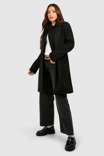 Tall Tailored Wool Look Coat black