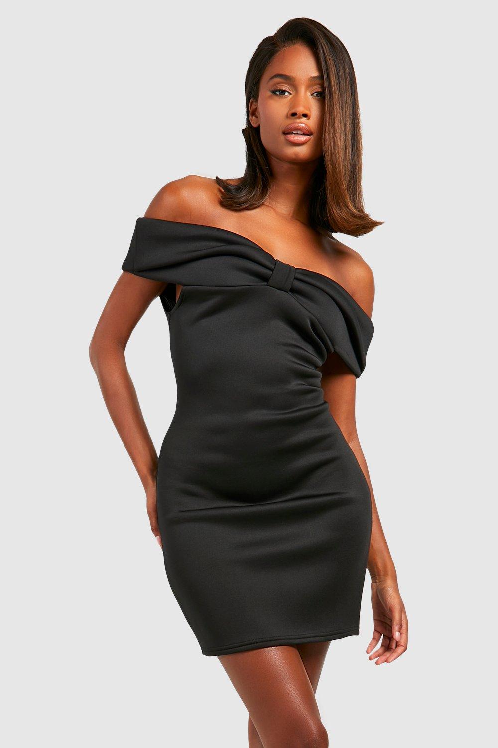 Black 2025 bow dress