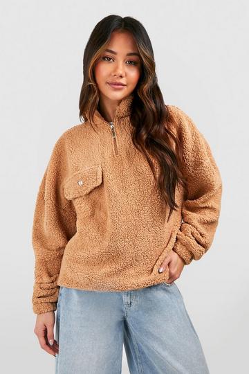 Half zip sweatshirts | boohoo UK