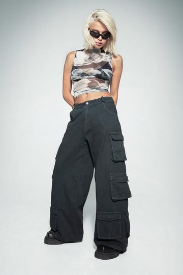 Oversized Cargo Trouser charcoal