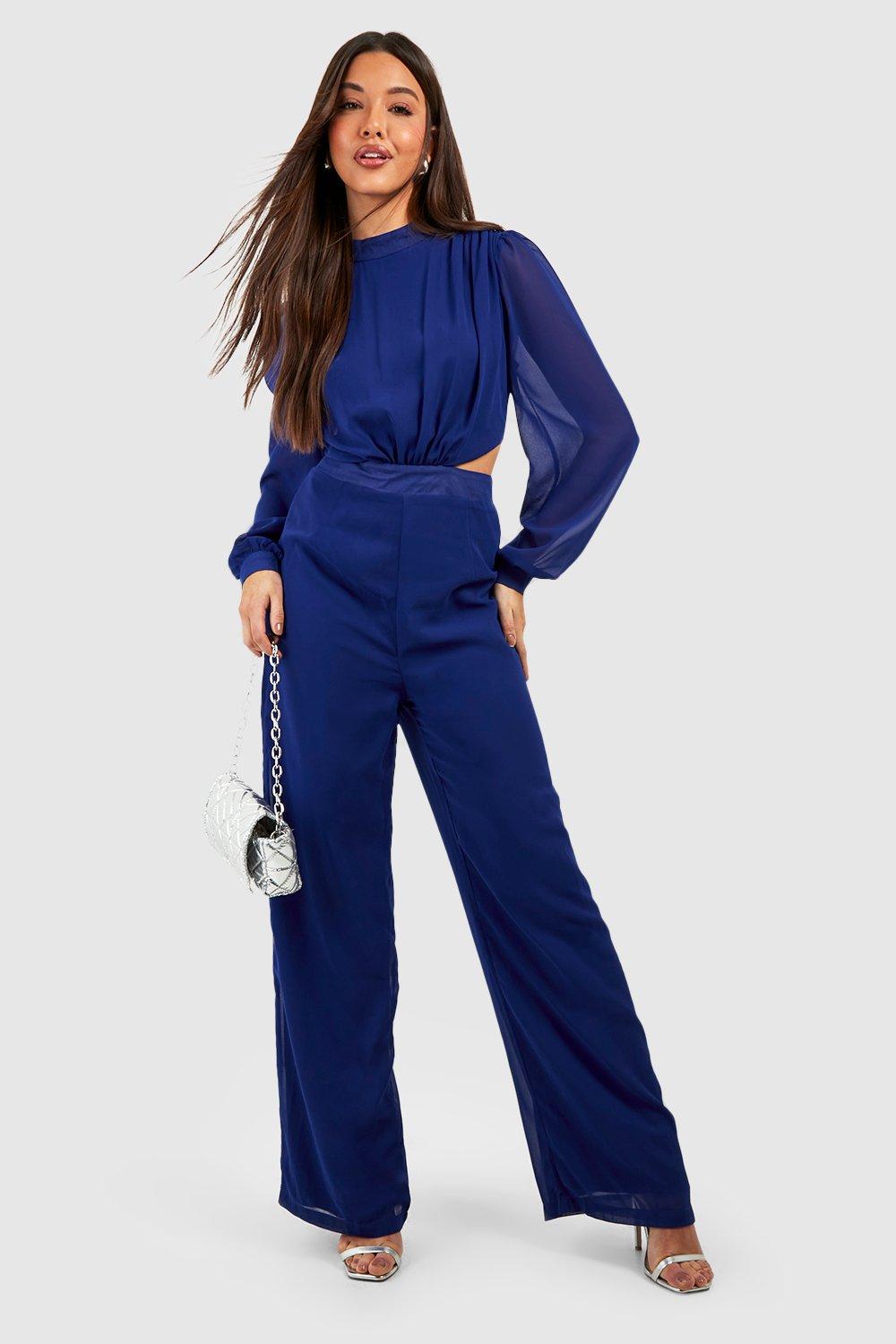 Summer Outfits Streetwear Jumpsuits Women Long Sleeve Bodycon Rompers  Jumpsuit Skinny Blue Mesh See Though One-piece Overalls - AliExpress