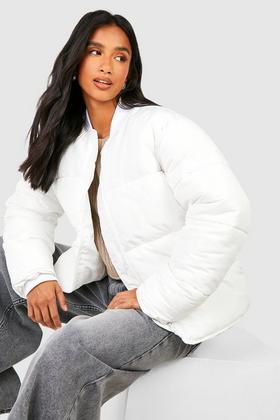 Cropped Cocoon Puffer Jacket