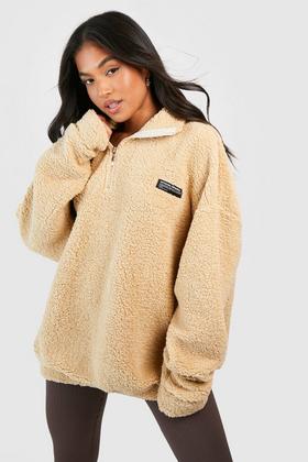 Teddy Womens Half-Zip Fleece