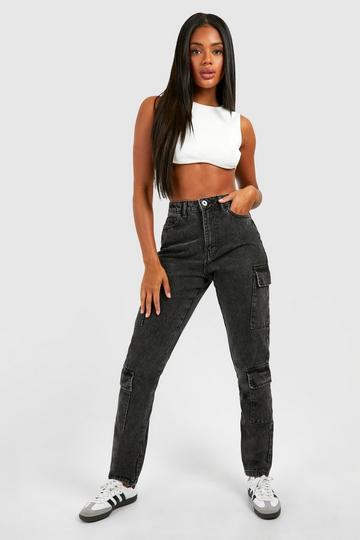 Black Basics Slim Cargo Jeans