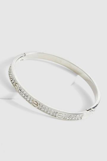 Bracelet strassé silver