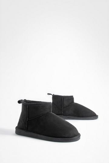 Black Cosy Ankle Boots
