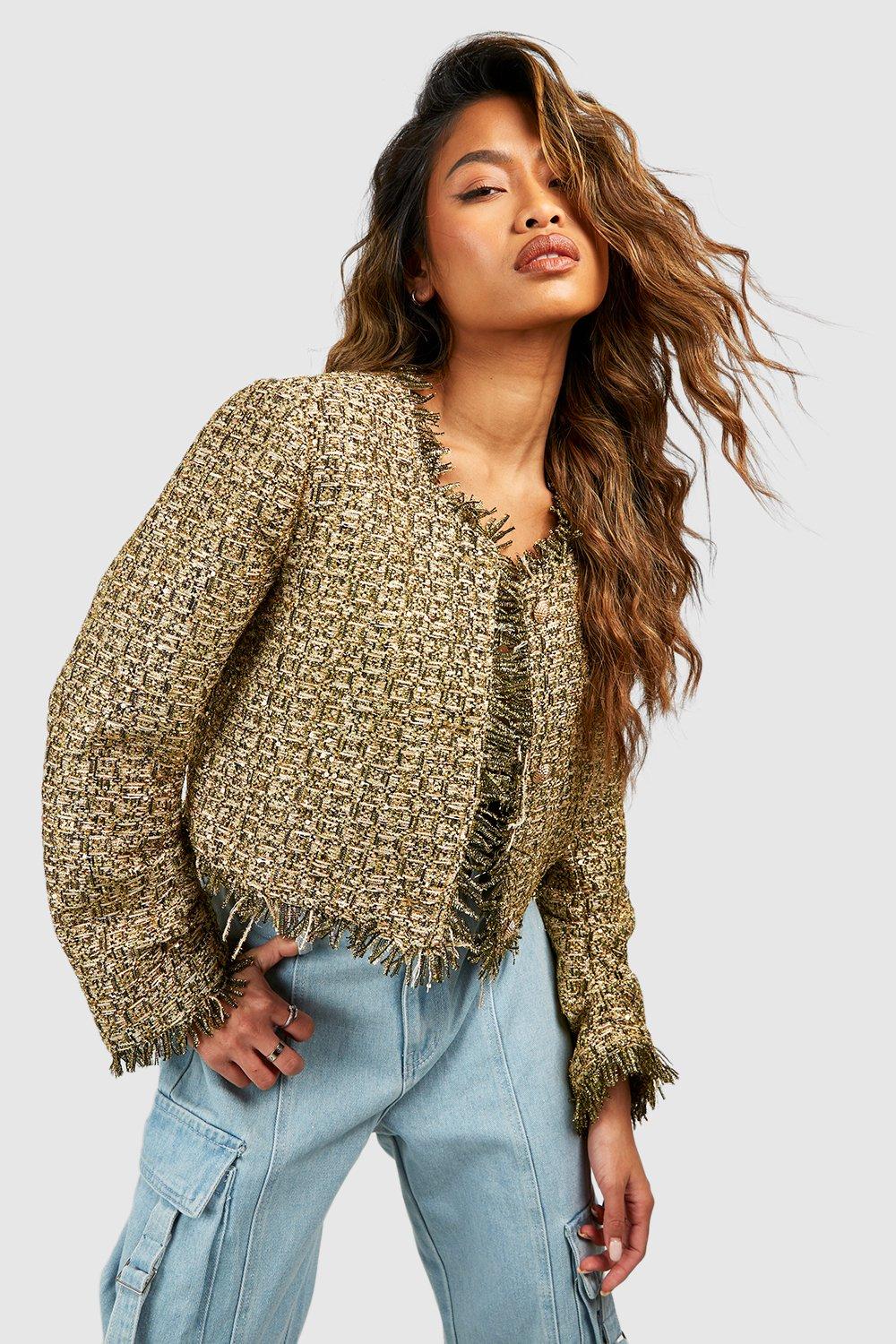 Cheap hot sale gold jacket