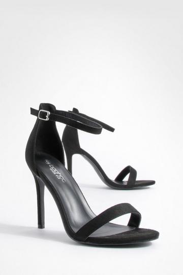 Wide Fit Barely There Basic Heels black
