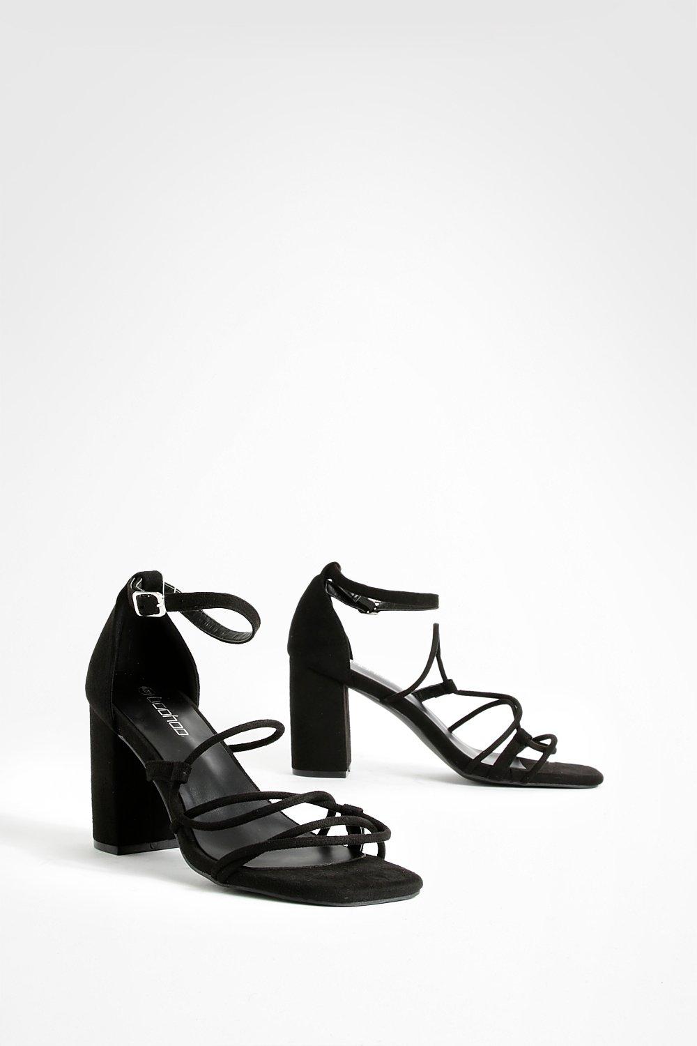 Wide Fit Clear Asymmetric Sandal | Boohoo UK