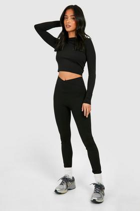 Super Stretch Waist Shaping Leather Look Leggings