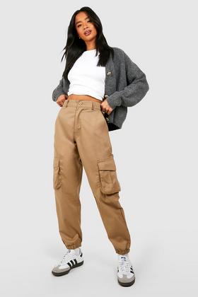 KM Women Multi-Pocket Straight Cut Cargo Pants [P5334]