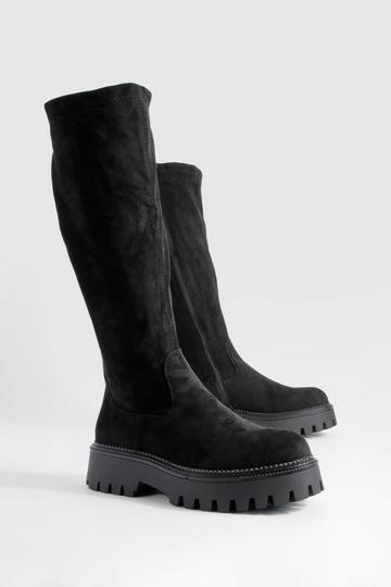 Chunky same Versace boot style in green black