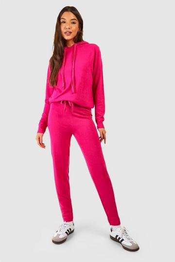 Knitted Tracksuit cerise