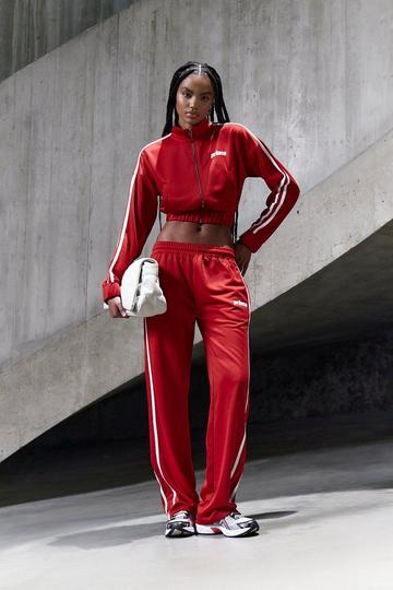 Prince Tricot Straight Leg Jogger red
