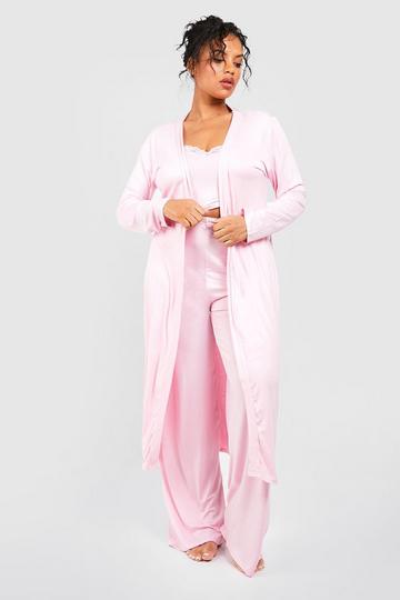Plus Peached Dressing Gown pink