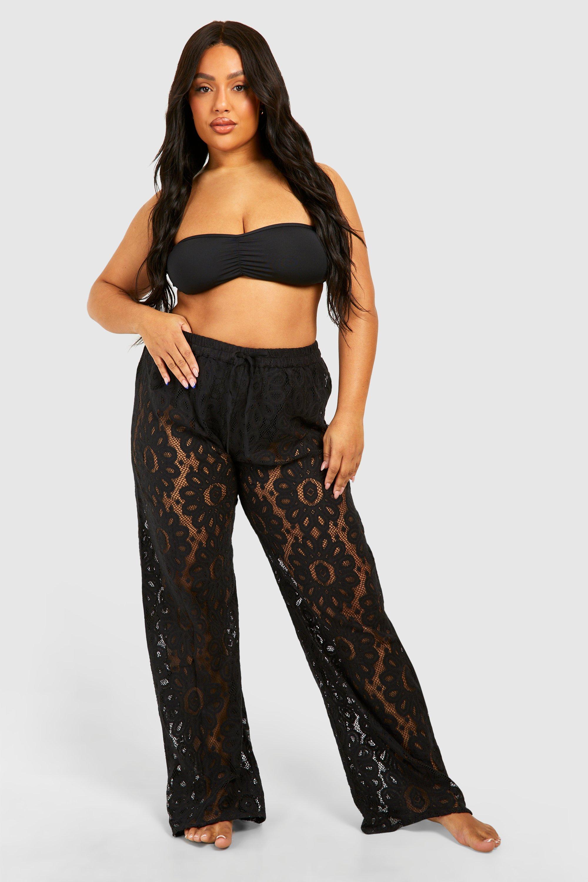 Angie Floral Wide Leg Beach Pant - Women's Pants in Black White | Buckle