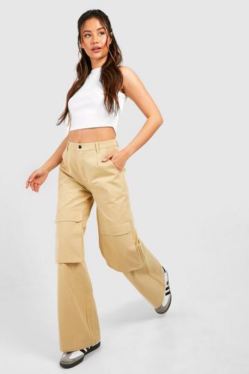 Stone cargo trousers