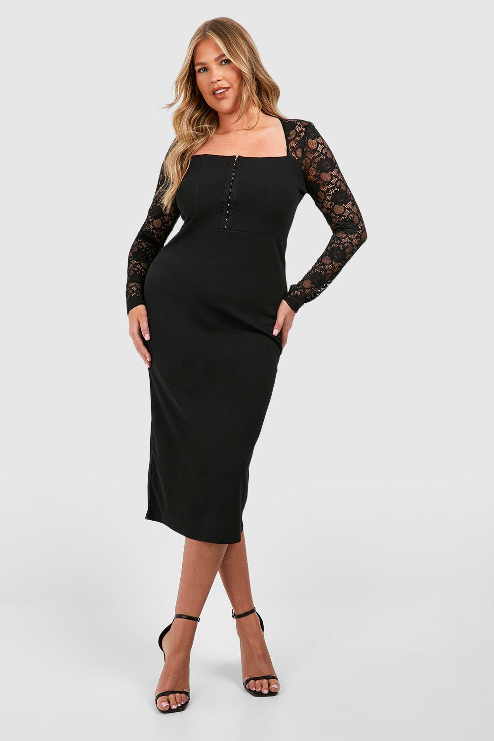 Lace midi dresses | boohoo US