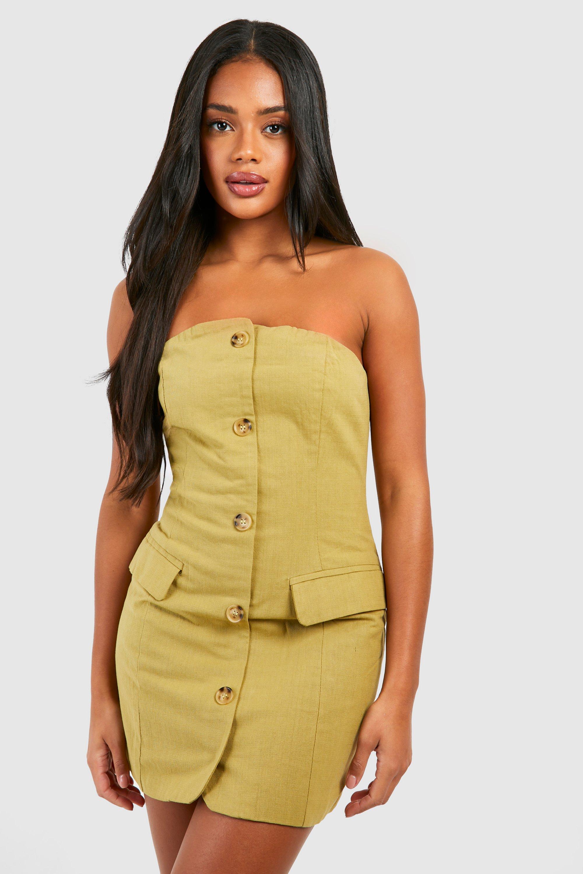 Olive green dresses clearance online