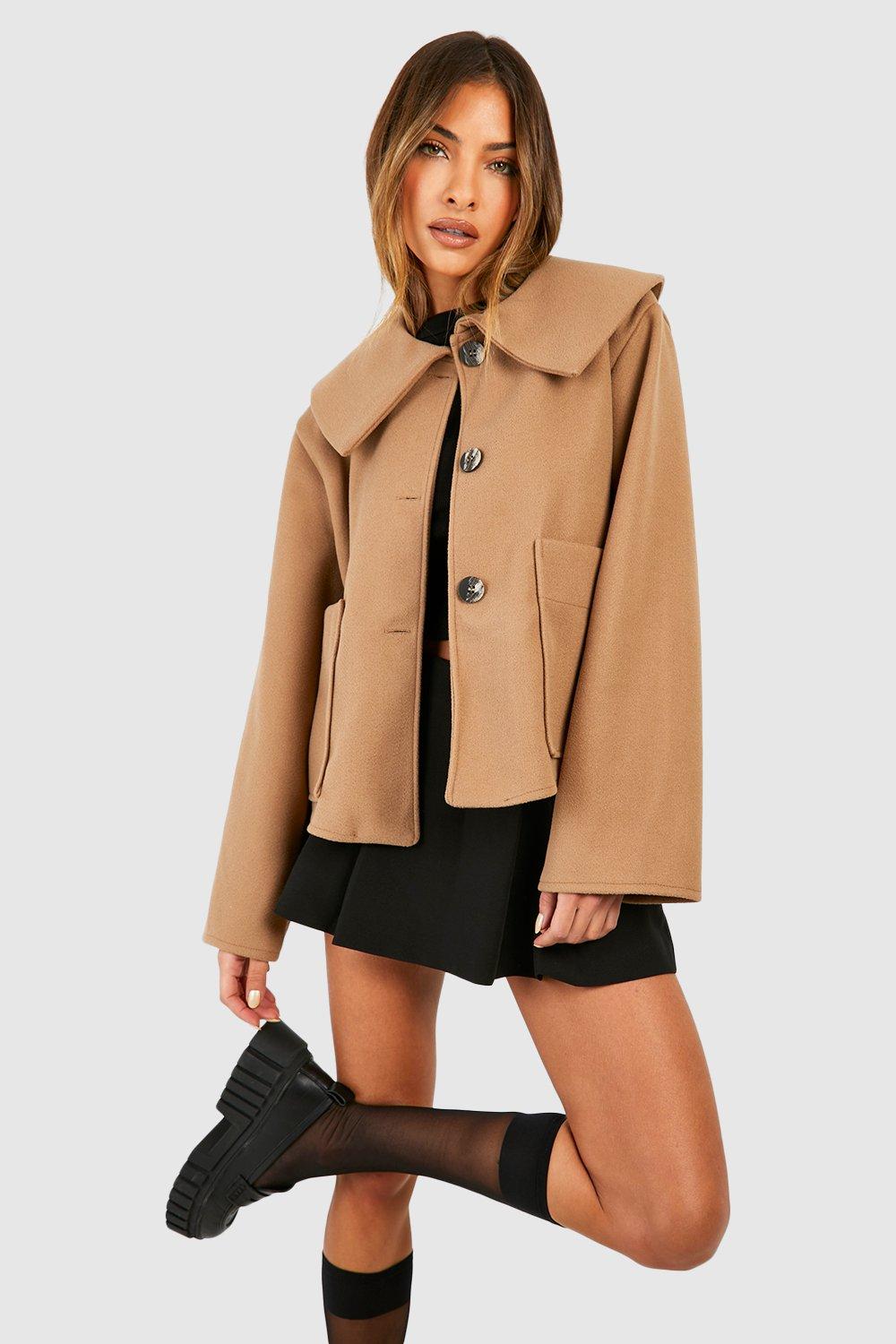 Petite camel 2025 duster coat